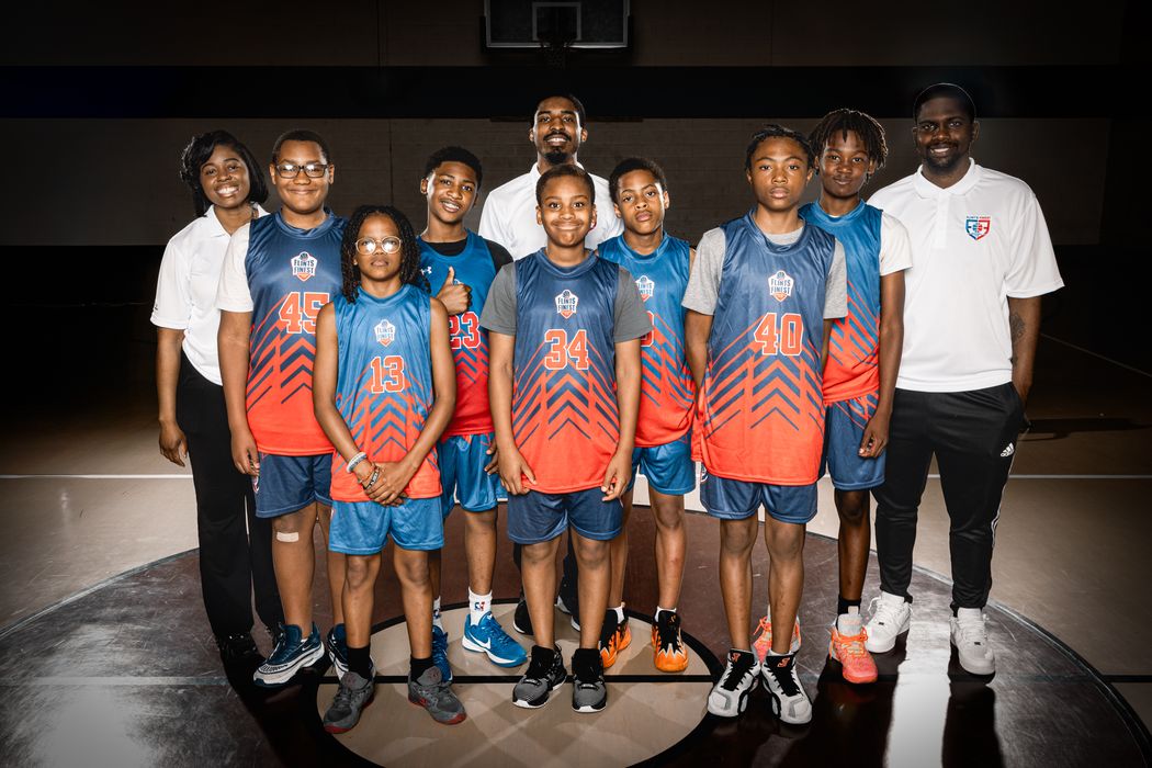 Flint's Finest team in blue uniforms