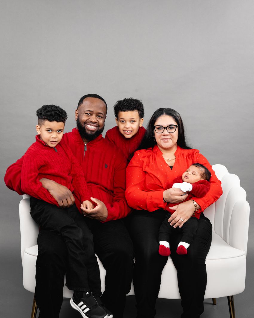 Dr. Jerome Adams with his family