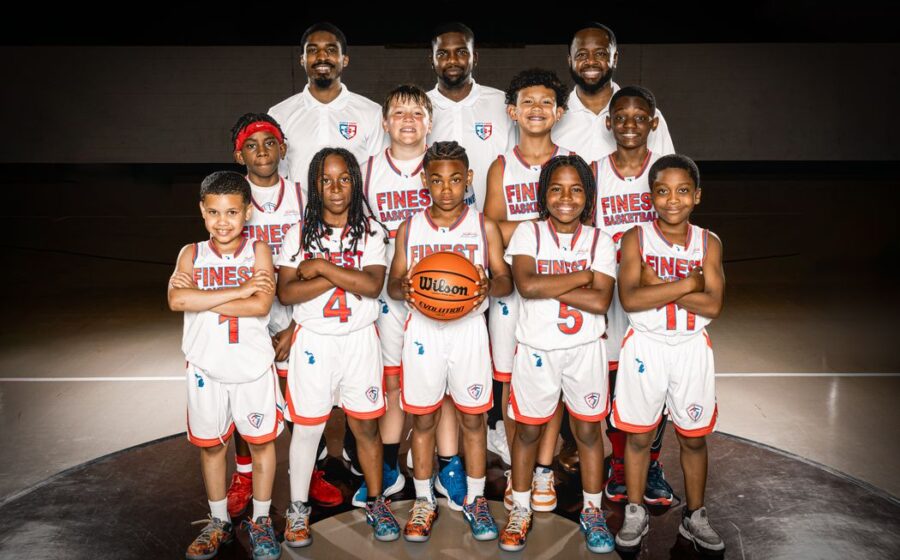 A Flint’s Finest Basketball Club team portrait